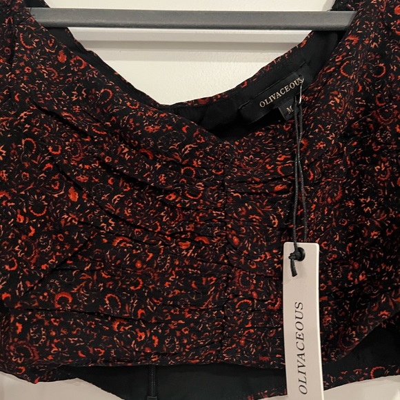 Olivaceous Off the Shoulder CropTop - Picture 3 of 4